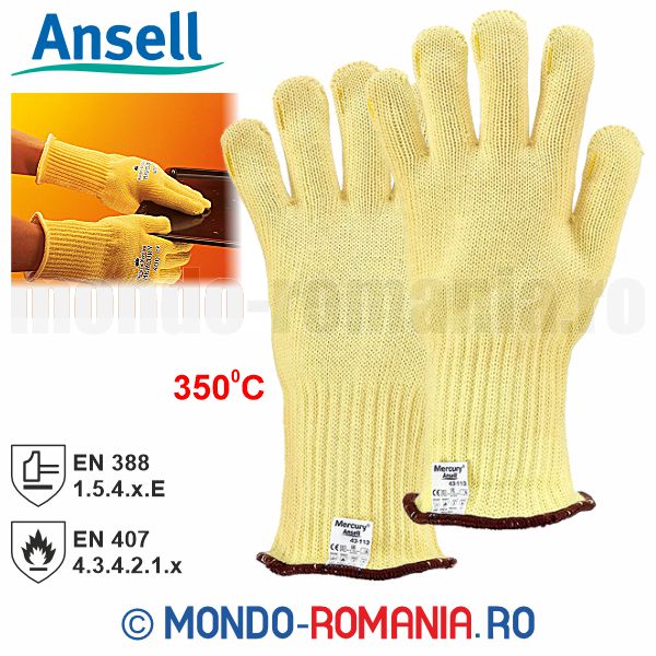 Manusi antitermice ANSELL ActivArmr 43-113 din para-amida, multistrat